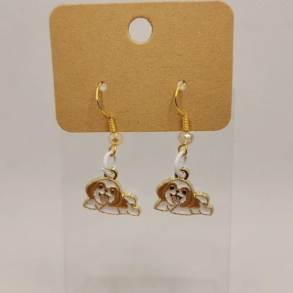 Cocker Spaniel Dog Earrings - Picture 1 of 1